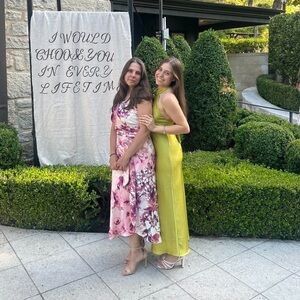 Joie Chartreuse Wrap Neck Dress